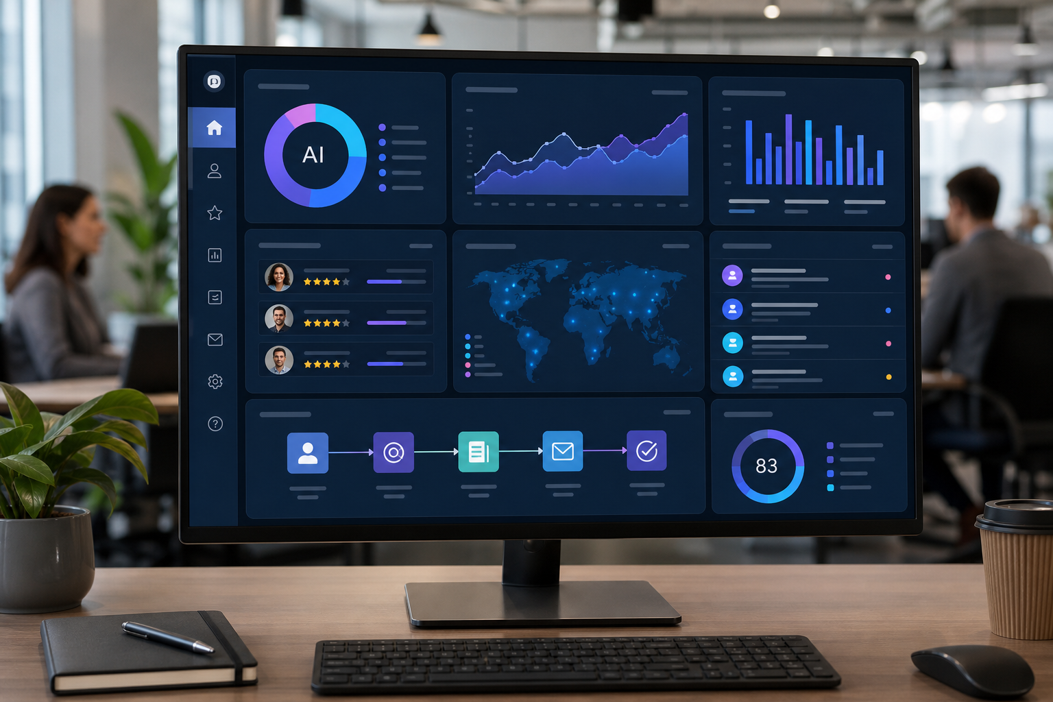 AI CRM Integrations streamlining operations for a service-based business.