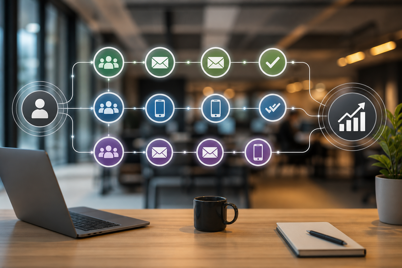 Service business owners successfully managing leads and customer communication through Automated Follow Up Campaigns.